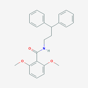molecular formula C24H25NO3 B334311 N-(3,3-diphenylpropyl)-2,6-dimethoxybenzamide 