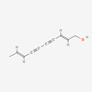 molecular formula C10H10O B3343115 (2E,8E)-deca-2,8-dien-4,6-diyn-1-ol CAS No. 505-98-6