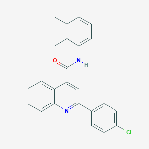 molecular formula C24H19ClN2O B334312 2-(4-chlorophenyl)-N-(2,3-dimethylphenyl)quinoline-4-carboxamide 