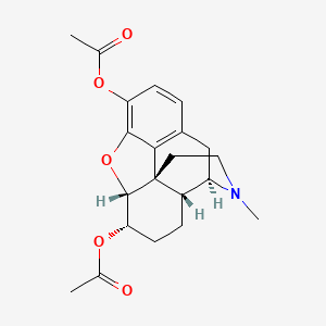 B3343199 Diacetyldihydromorphine CAS No. 509-71-7