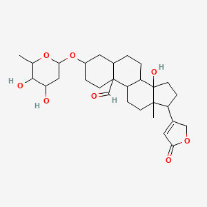 molecular formula C29H42O8 B3343211 Strobosid [German] CAS No. 510-59-8