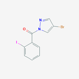 molecular formula C10H6BrIN2O B334325 4-bromo-1-(2-iodobenzoyl)-1H-pyrazole 