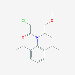 molecular formula C16H24ClNO2 B3343252 2-chloro-N-(2,6-diethylphenyl)-N-(1-methoxypropan-2-yl)acetamide CAS No. 51218-54-3