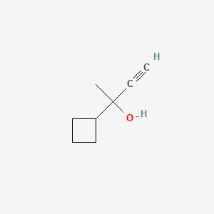 molecular formula C8H12O B3343291 1-Cyclobutyl-1-ethynylethanol CAS No. 515-81-1