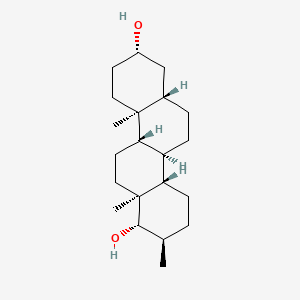 molecular formula C21H36O2 B3343306 Uranediol CAS No. 516-51-8