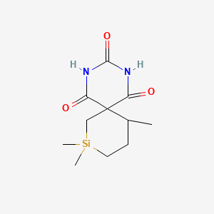 8,8,11-Trimethyl-2,4-diaza-8-silaspiro[5.5]undecane-1,3,5-trione