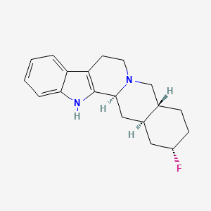 molecular formula C19H23FN2 B3343379 17-alpha-Fluoroyohimbane CAS No. 523-11-5