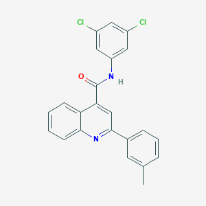molecular formula C23H16Cl2N2O B334338 N-(3,5-dichlorophenyl)-2-(3-methylphenyl)quinoline-4-carboxamide 
