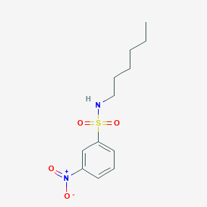 molecular formula C12H18N2O4S B3343397 N-Hexyl-3-nitrobenzene-1-sulfonamide CAS No. 52374-17-1