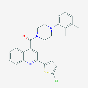 molecular formula C26H24ClN3OS B334341 2-(5-Chloro-2-thienyl)-4-{[4-(2,3-dimethylphenyl)-1-piperazinyl]carbonyl}quinoline 