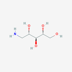molecular formula C5H13NO4 B3343418 1-Amino-1-deoxy-D-ribitol CAS No. 527-47-9