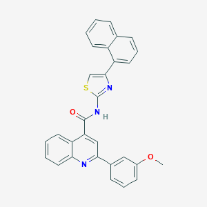 molecular formula C30H21N3O2S B334342 2-(3-methoxyphenyl)-N-[4-(1-naphthyl)-1,3-thiazol-2-yl]-4-quinolinecarboxamide 