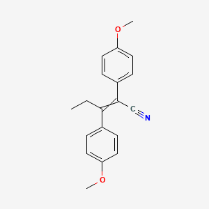 2-Pentenenitrile, 2,3-bis(p-methoxyphenyl)-
