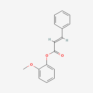 molecular formula C16H14O3 B3343468 Guaiacol cinnamate CAS No. 531-40-8