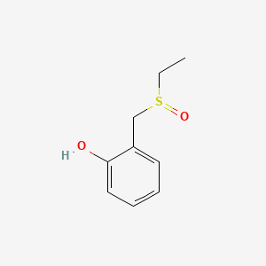 molecular formula C9H12O2S B3343482 2-(Ethylsulfinyl)methylphenol CAS No. 53380-26-0