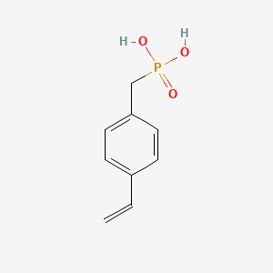 molecular formula C9H11O3P B3343487 Phosphonic acid, [(4-ethenylphenyl)methyl]- CAS No. 53459-43-1
