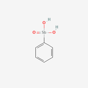 molecular formula C6H7O3S B3343488 Phenylstibonic acid CAS No. 535-46-6