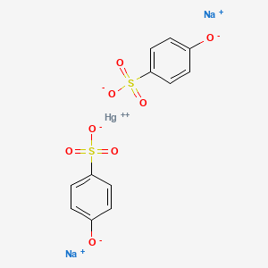 molecular formula C12H8HgNa2O8S2 B3343491 Hermophenyl CAS No. 535-55-7