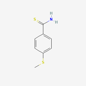 molecular formula C8H9NS2 B3343498 4-(Methylthio)thiobenzamide CAS No. 53550-91-7