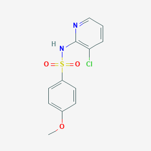 molecular formula C12H11ClN2O3S B334350 N-(3-chloro-2-pyridinyl)-4-methoxybenzenesulfonamide 
