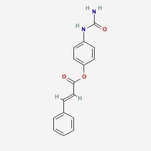 molecular formula C16H14N2O3 B3343546 4-Cinnamoyloxyphenylurea CAS No. 539-09-3