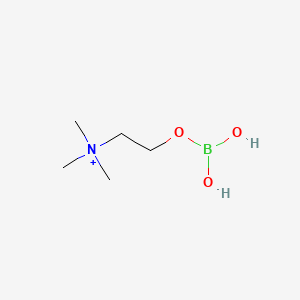 molecular formula C5H15BNO3+ B3343569 Choline borate CAS No. 540-75-0