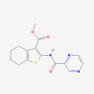 Methyl 2-[(pyrazin-2-ylcarbonyl)amino]-4,5,6,7-tetrahydro-1-benzothiophene-3-carboxylate