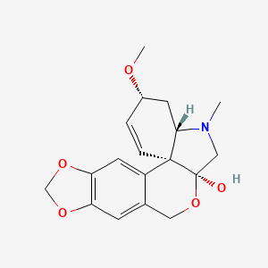 molecular formula C18H21NO5 B3343587 Crivelline CAS No. 545-16-4