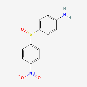 molecular formula C12H10N2O3S B3343614 4-(4-Nitrophenyl)sulfinylaniline CAS No. 5461-23-4