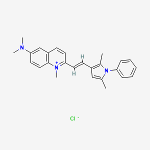 molecular formula C26H28ClN3 B3343628 Pyrvinium chloride CAS No. 548-84-5