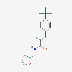 molecular formula C18H21NO2 B334363 3-(4-tert-butylphenyl)-N-(2-furylmethyl)acrylamide 