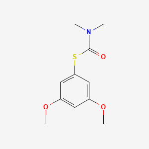 molecular formula C11H15NO3S B3343630 S-(3,5-Dimethoxyphenyl)dimethyl thiocarbamate CAS No. 54839-88-2