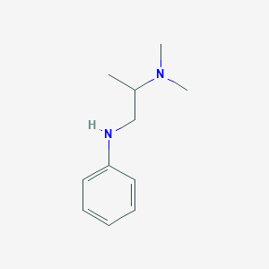 molecular formula C11H18N2 B3343667 N',N'-Dimethyl-N-phenyl-1,2-propanediamine CAS No. 55-70-9