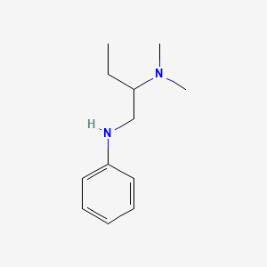 molecular formula C12H20N2 B3343673 N',N'-Dimethyl-N-phenyl-1,2-butanediamine CAS No. 55-71-0