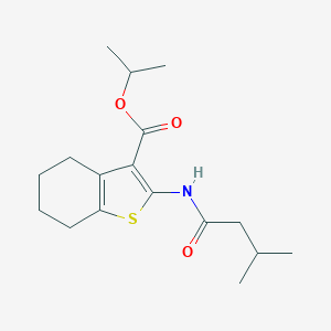 Isopropyl 2-[(3-methylbutanoyl)amino]-4,5,6,7-tetrahydro-1-benzothiophene-3-carboxylate
