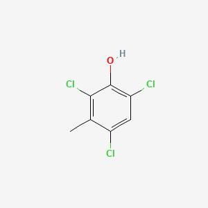 molecular formula C7H5Cl3O B3343703 2,4,6-Trichloro-m-cresol CAS No. 551-76-8