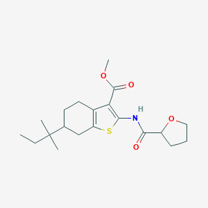 Methyl 6-tert-pentyl-2-[(tetrahydro-2-furanylcarbonyl)amino]-4,5,6,7-tetrahydro-1-benzothiophene-3-carboxylate