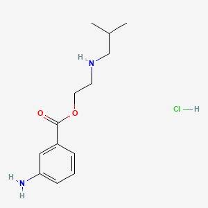 molecular formula C13H21ClN2O2 B3343722 Metabutethamine hydrochloride CAS No. 553-58-2