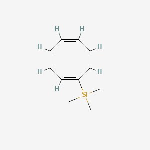 molecular formula C11H16Si B3343734 1,3,5,7-Cyclooctatetraenyl trimethylsilane CAS No. 55632-03-6