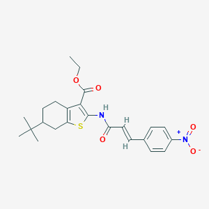 Ethyl 6-tert-butyl-2-[(3-{4-nitrophenyl}acryloyl)amino]-4,5,6,7-tetrahydro-1-benzothiophene-3-carboxylate