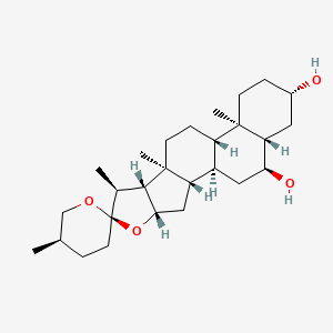 molecular formula C27H44O4 B3343781 Chlorogenin CAS No. 562-34-5