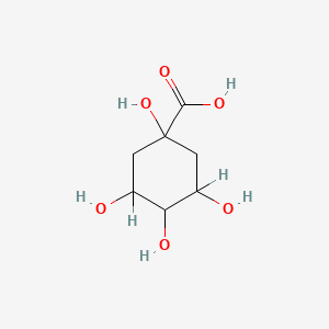 molecular formula C7H12O6 B3343786 1,3,4,5-Tetrahydroxycyclohexanecarboxylic acid CAS No. 562-73-2