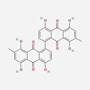 molecular formula C30H18O10 B3343793 Iridoskyrin CAS No. 568-42-3