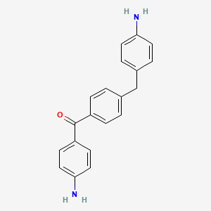 molecular formula C20H18N2O B3343835 1-(4-Aminobenzoyl)-4-(4-aminobenzyl) benzene CAS No. 57364-89-3