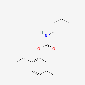 molecular formula C16H25NO2 B3343858 Thymyl n-isoamylcarbamate CAS No. 578-20-1
