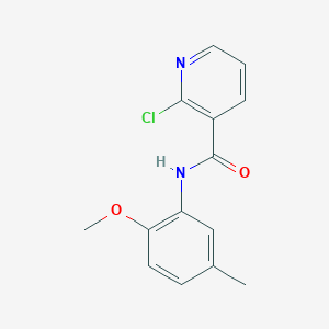 molecular formula C14H13ClN2O2 B334386 2-chloro-N-(2-methoxy-5-methylphenyl)pyridine-3-carboxamide 