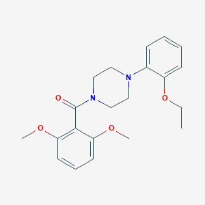 molecular formula C21H26N2O4 B334389 1-(2,6-Dimethoxybenzoyl)-4-(2-ethoxyphenyl)piperazine 