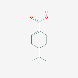 molecular formula C10H16O2 B3343908 4-(Propan-2-yl)cyclohex-1-ene-1-carboxylic acid CAS No. 586-88-9