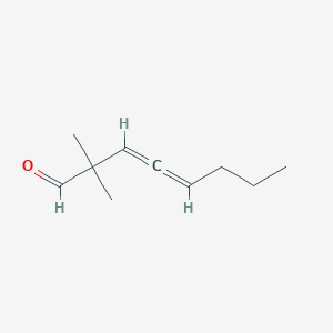 molecular formula C10H16O B3343968 2,2-Dimethyl-3,4-octadienal CAS No. 590-71-6