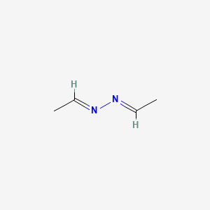 molecular formula C4H8N2 B3343997 Acetaldehyde, ethylidenehydrazone CAS No. 592-56-3